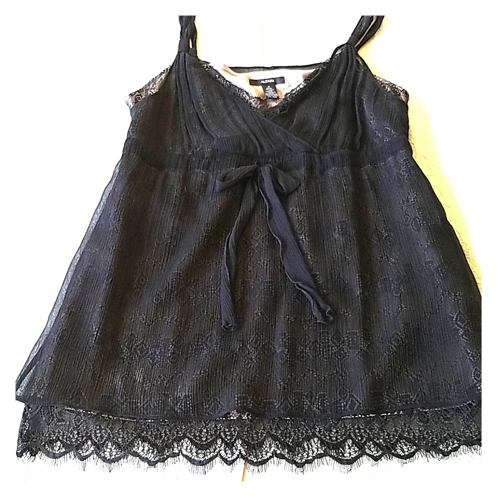 Black spaghetti strap blouse